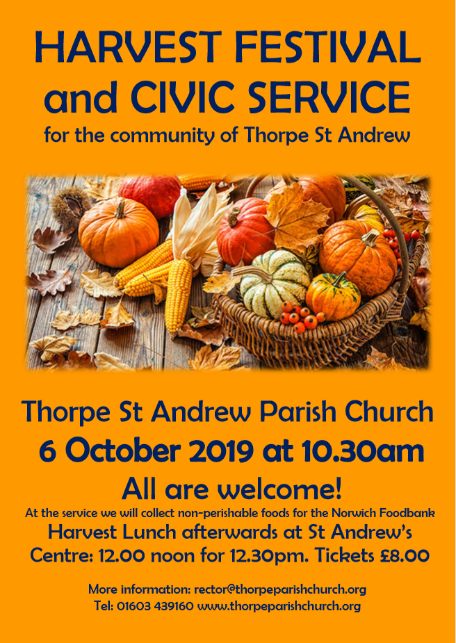 Our  joint Harvest Festival and Civic Service 